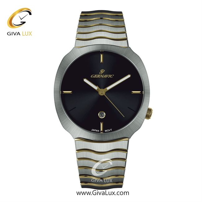 ساعت مچی اورجینال مردانه گرناویک نقره ای | نقره ای-طلایی| مشکی| کد رفرنس G226