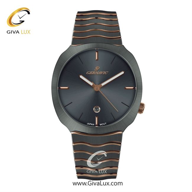 ساعت مچی اورجینال مردانه گرناویک طوسی | رزگلد-طوسی| دودی| کد رفرنس G226