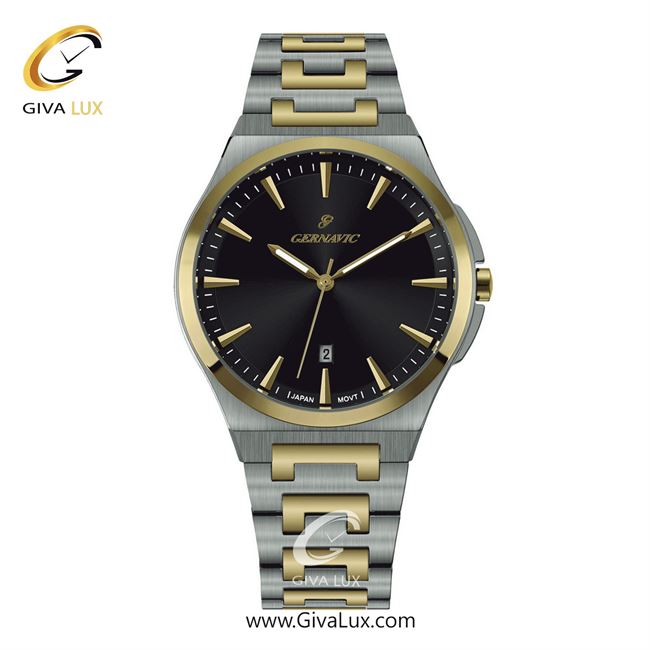 ساعت مچی اورجینال مردانه گرناویک طلایی-نقره ای | طلایی-نقره ای| مشکی| کد رفرنس G227