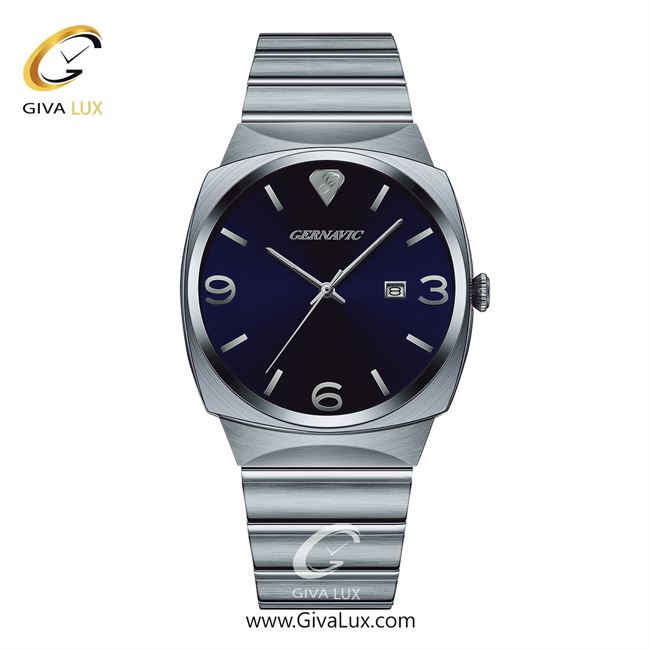 ساعت مچی اورجینال مردانه گرناویک نقره ای | نقره ای| سرمه ای| کد رفرنس G230