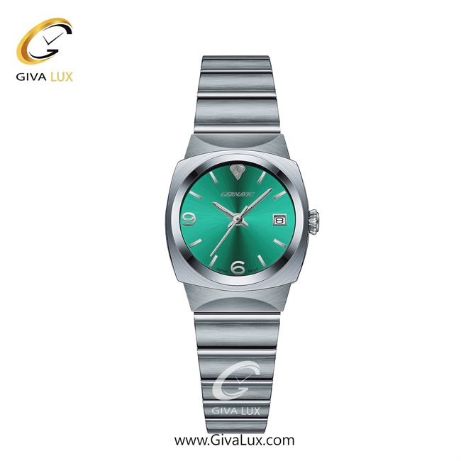 ساعت مچی اورجینال زنانه گرناویک نقره ای | نقره ای| سبز| کد رفرنس G230