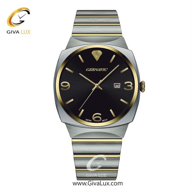 ساعت مچی اورجینال مردانه گرناویک نقره ای-طلایی | نقره ای-طلایی| مشکی| کد رفرنس G230