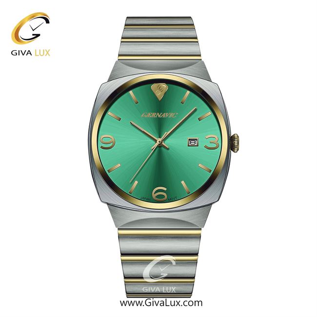 ساعت مچی اورجینال مردانه گرناویک نقره ای-طلایی | طلایی-نقره ای| سبز| کد رفرنس G230