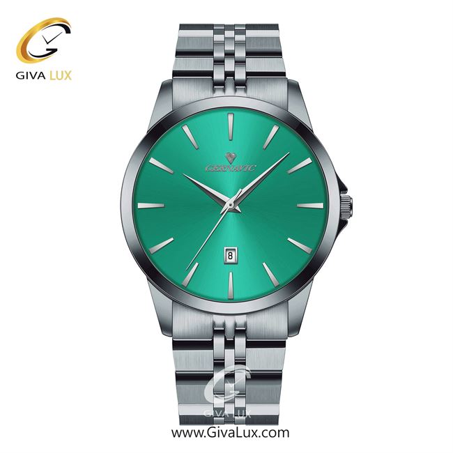 ساعت مچی اورجینال مردانه گرناویک نقره ای | نقره ای| سبز| کد رفرنس G232