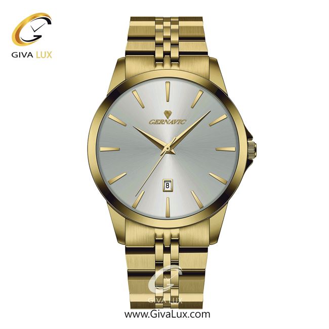 ساعت مچی اورجینال مردانه گرناویک طلایی | طلایی| نقره ای| کد رفرنس G232