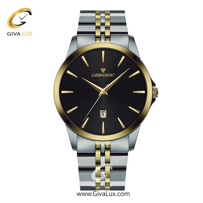 ساعت مچی اورجینال مردانه گرناویک طلایی-نقره ای | نقره ای-طلایی| مشکی| کد رفرنس G232