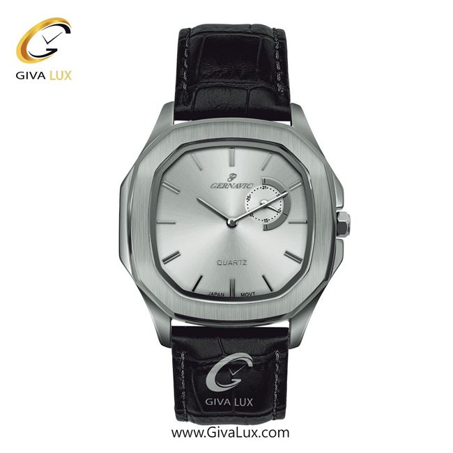 ساعت مچی اورجینال مردانه گرناویک دو موتوره زیر ثانیه نقره ای | مشکی| نقره ای| کد رفرنس G306
