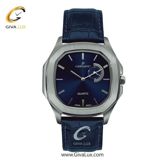 ساعت مچی اورجینال مردانه گرناویک دو موتوره زیر ثانیه نقره ای | آبی| سرمه ای| کد رفرنس G306