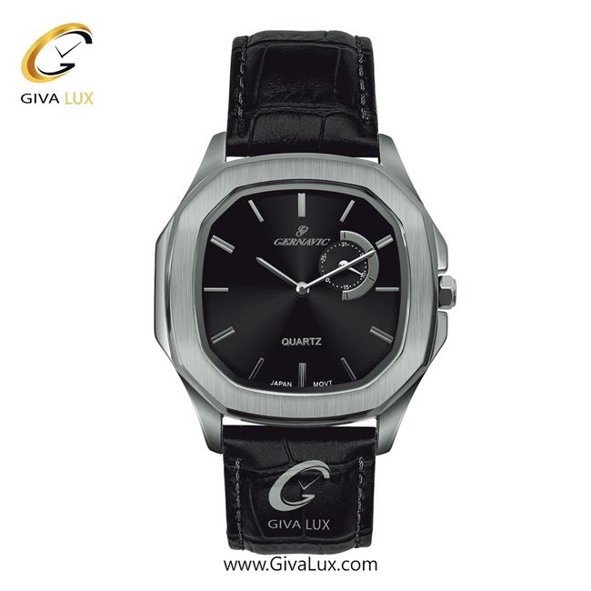 ساعت مچی اورجینال مردانه گرناویک دو موتوره زیر ثانیه نقره ای | مشکی| مشکی| کد رفرنس G306