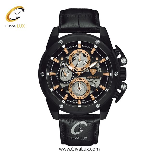 ساعت مچی اورجینال مردانه گرناویک سه موتوره فول تایم مشکی | مشکی| مشکی| کد رفرنس G307
