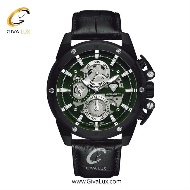 ساعت مچی اورجینال مردانه گرناویک سه موتوره فول تایم مشکی | مشکی| سبز| کد رفرنس G307