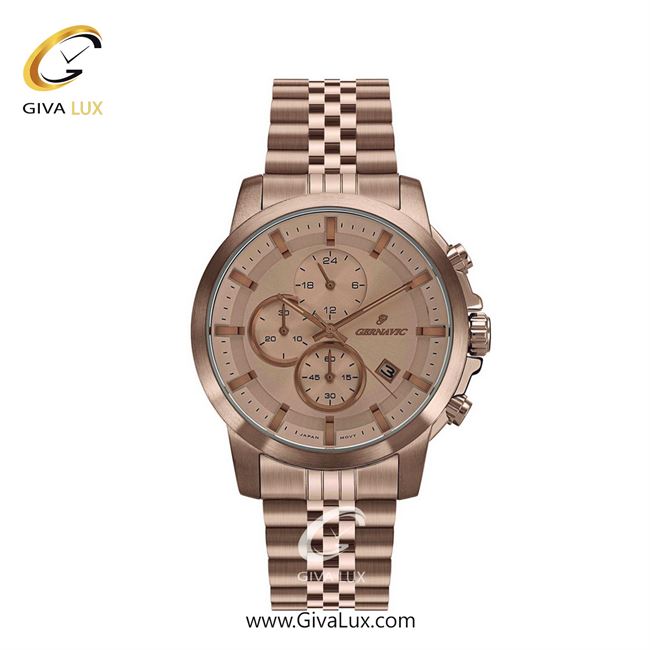 ساعت مچی اورجینال زنانه گرناویک سه موتوره کرنوگراف رزگلد | رزگلد| رزگلد| کد رفرنس G420