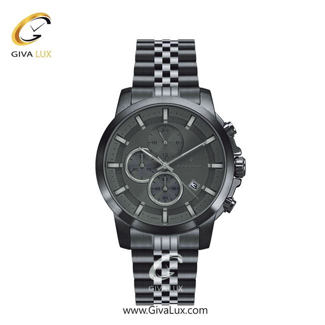 ساعت مچی اورجینال زنانه گرناویک سه موتوره کرنوگراف طوسی | طوسی| دودی| کد رفرنس G420