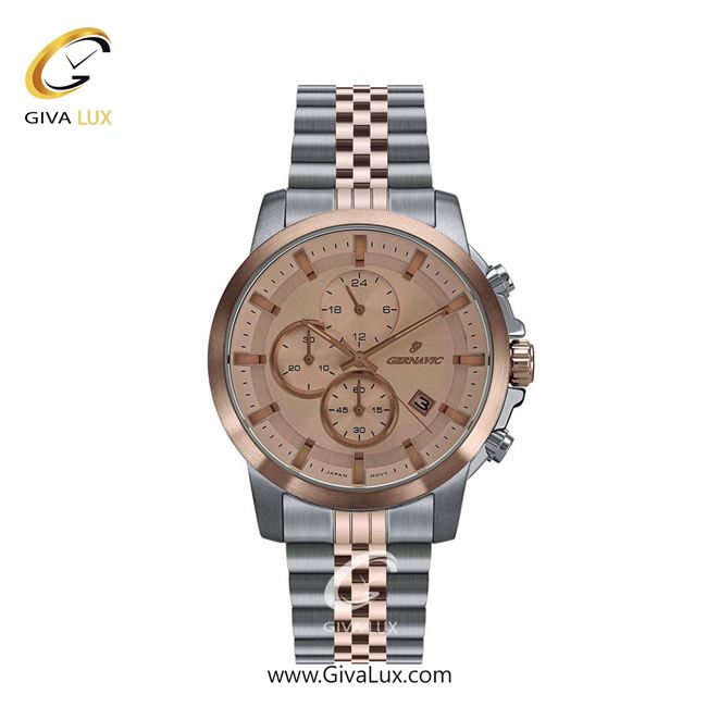 ساعت مچی اورجینال زنانه گرناویک سه موتوره کرنوگراف نقره ای-رزگلد | نقره ای-رزگلد| رزگلد| کد رفرنس G420