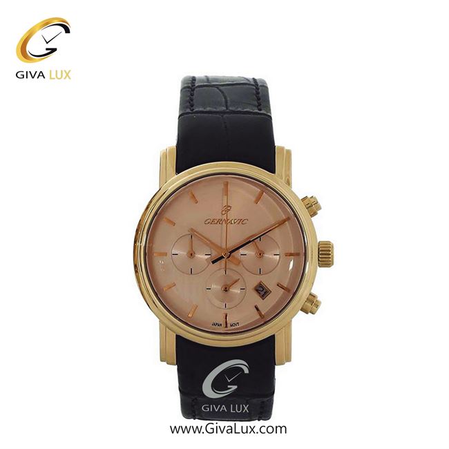 ساعت مچی اورجینال زنانه گرناویک سه موتوره کرنوگراف طلایی | مشکی| شامپاینی| کد رفرنس G447