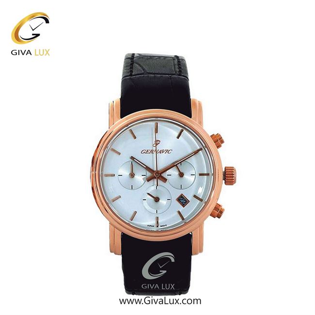 ساعت مچی اورجینال زنانه گرناویک سه موتوره کرنوگراف رزگلد | مشکی| سفید صدفی| کد رفرنس G447