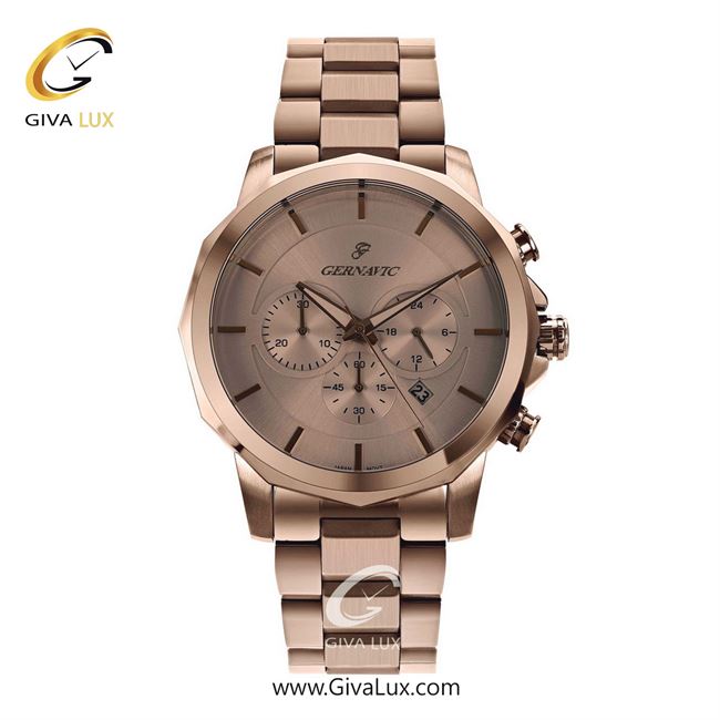 ساعت مچی اورجینال مردانه گرناویک سه موتوره کرنوگراف رزگلد | رزگلد| رزگلد| کد رفرنس G454