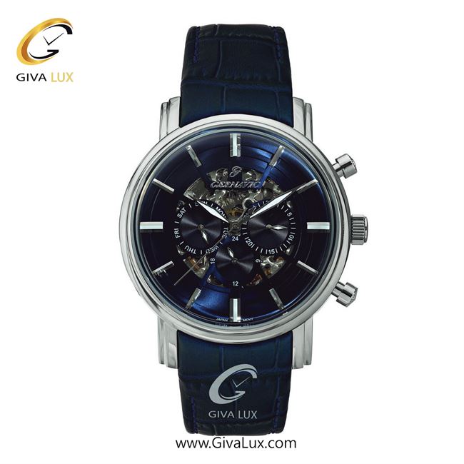 ساعت مچی اورجینال مردانه گرناویک سه موتوره فول تایم نقره ای | سرمه ای| سرمه ای| کد رفرنس G456