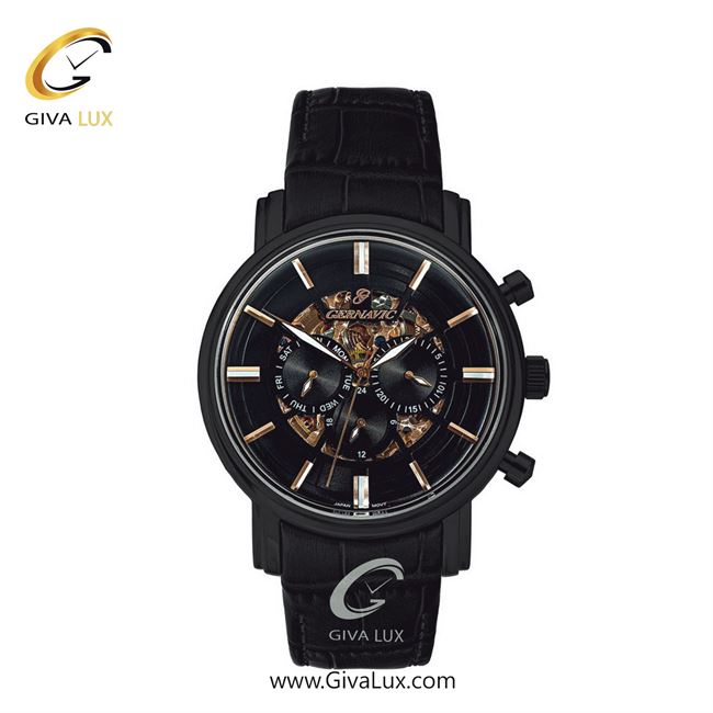 ساعت مچی اورجینال زنانه گرناویک سه موتوره فول تایم مشکی | مشکی| مشکی| کد رفرنس G456