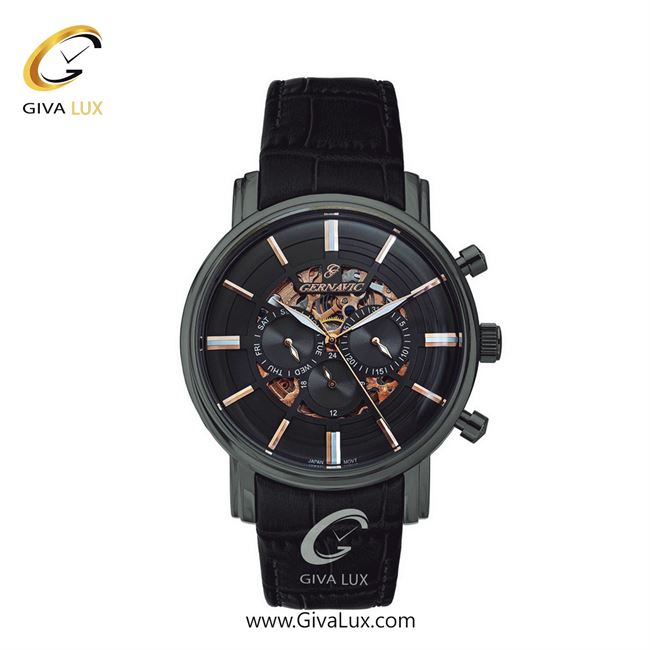 ساعت مچی اورجینال زنانه گرناویک سه موتوره فول تایم طوسی | مشکی| مشکی| کد رفرنس G456