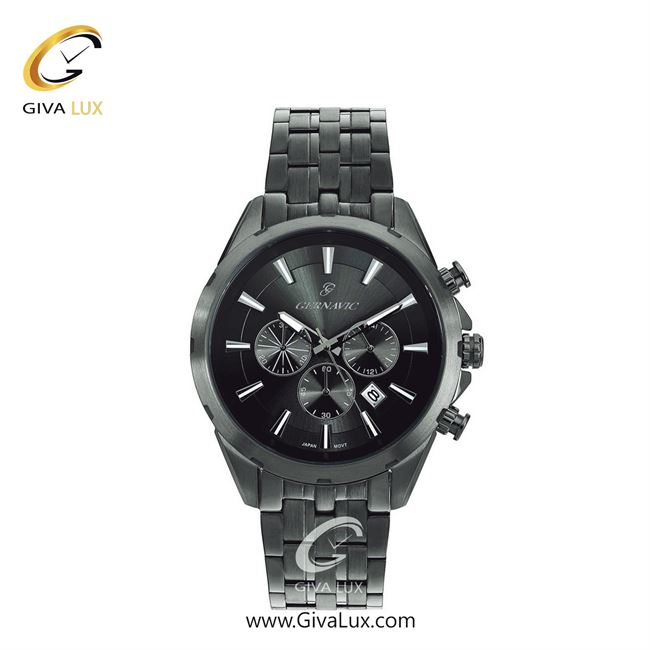 ساعت مچی اورجینال زنانه گرناویک سه موتوره کرنوگراف طوسی | طوسی| دودی| کد رفرنس G457