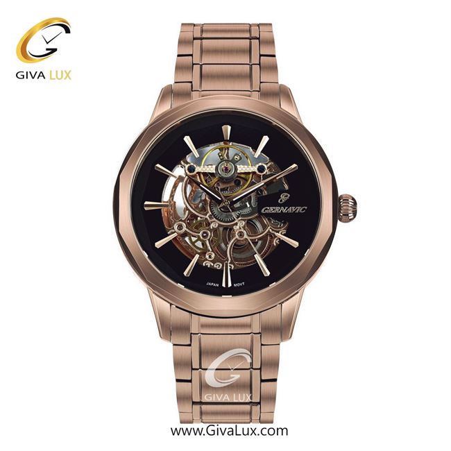 ساعت مچی اورجینال مردانه گرناویک رزگلد | رزگلد| مشکی| کد رفرنس G458