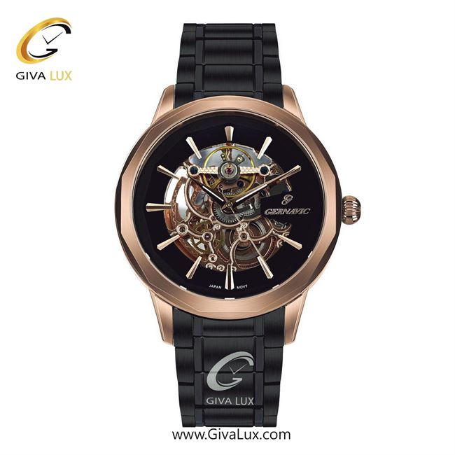 ساعت مچی اورجینال مردانه گرناویک رزگلد | مشکی| مشکی| کد رفرنس G458