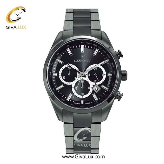 ساعت مچی اورجینال مردانه گرناویک سه موتوره کرنوگراف طوسی | طوسی| دودی| کد رفرنس G461