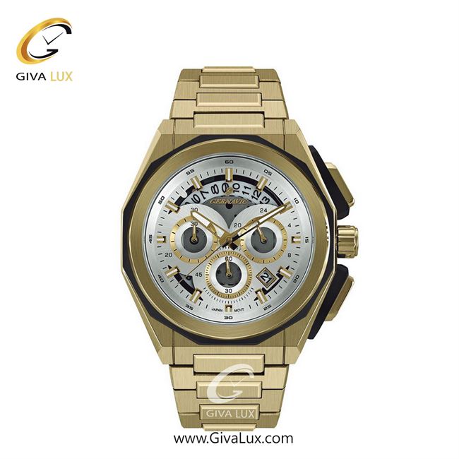 ساعت مچی اورجینال زنانه گرناویک سه موتوره کرنوگراف طلایی | طلایی| نقره ای| کد رفرنس G462