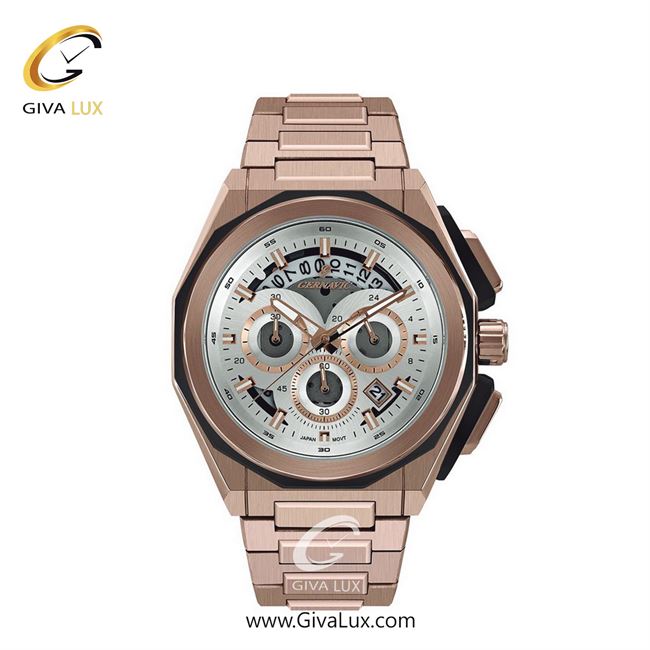 ساعت مچی اورجینال زنانه گرناویک سه موتوره کرنوگراف رزگلد | رزگلد| نقره ای| کد رفرنس G462