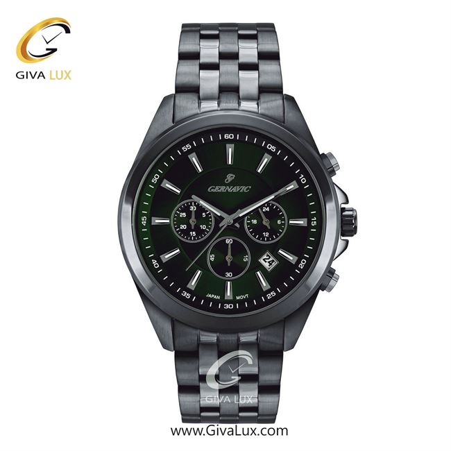 ساعت مچی اورجینال مردانه گرناویک سه موتوره کرنوگراف طوسی | طوسی| سبز| کد رفرنس G463