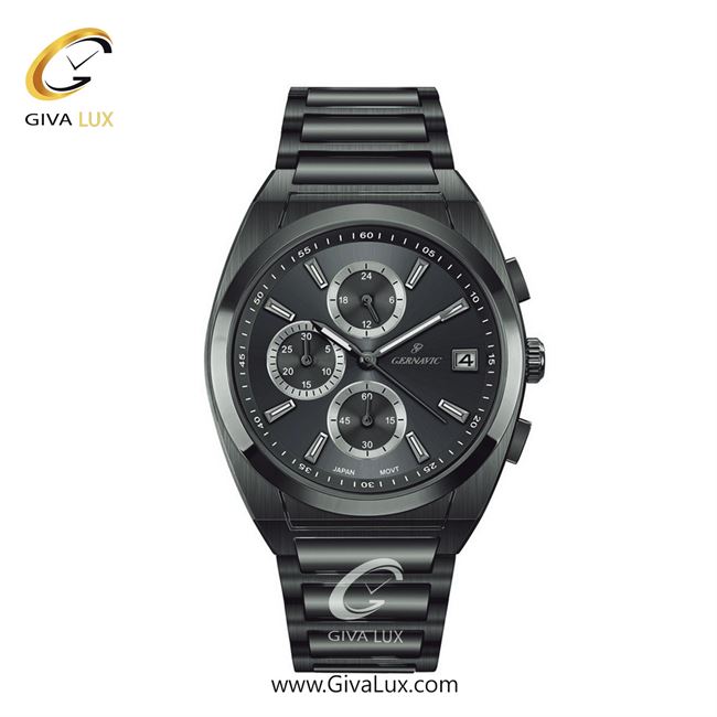 ساعت مچی اورجینال زنانه گرناویک سه موتوره کرنوگراف طوسی | طوسی| دودی| کد رفرنس G464