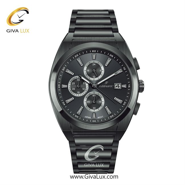 ساعت مچی اورجینال مردانه گرناویک سه موتوره کرنوگراف طوسی | طوسی| دودی| کد رفرنس G464