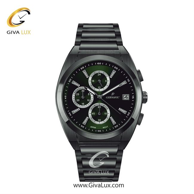 ساعت مچی اورجینال زنانه گرناویک سه موتوره کرنوگراف طوسی | طوسی| سبز| کد رفرنس G464