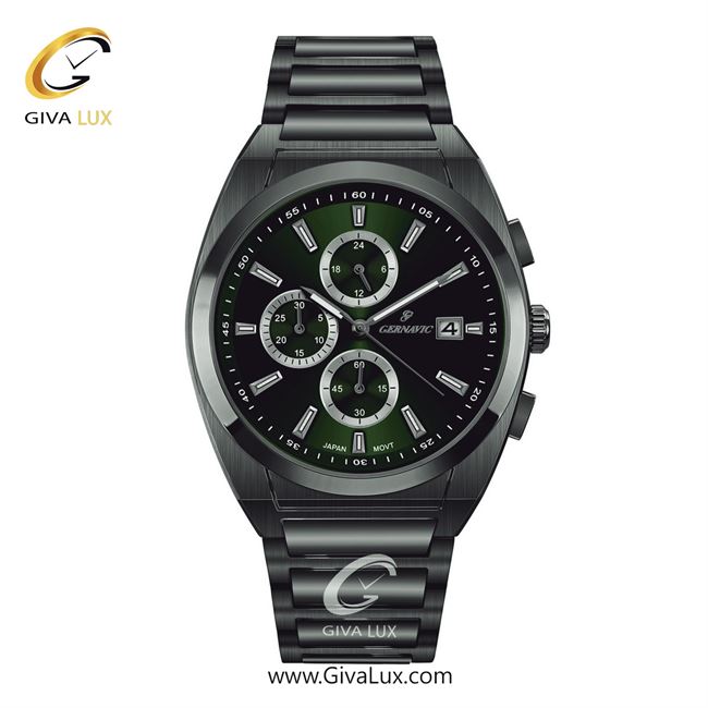 ساعت مچی اورجینال مردانه گرناویک سه موتوره کرنوگراف طوسی | طوسی| سبز| کد رفرنس G464