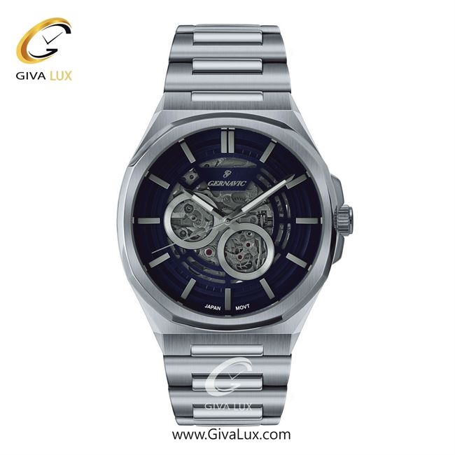 ساعت مچی اورجینال مردانه گرناویک نقره ای | نقره ای| سرمه ای| کد رفرنس G465