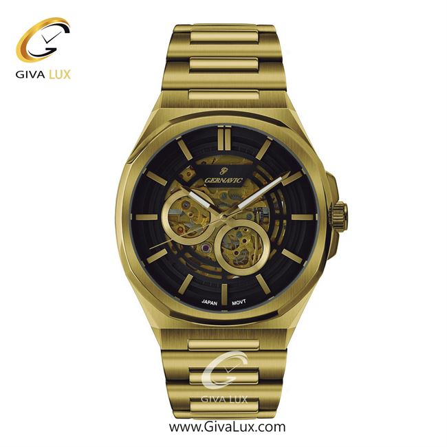 ساعت مچی اورجینال مردانه گرناویک طلایی | طلایی| مشکی| کد رفرنس G465