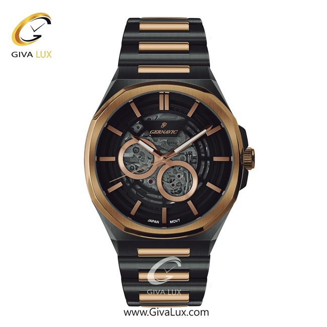 ساعت مچی اورجینال مردانه گرناویک رزگلد-مشکی | رزگلد-مشکی| مشکی| کد رفرنس G465