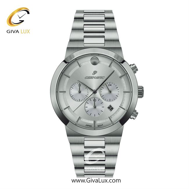 ساعت مچی اورجینال مردانه گرناویک سه موتوره کرنوگراف نقره ای | نقره ای| سفید| کد رفرنس G466