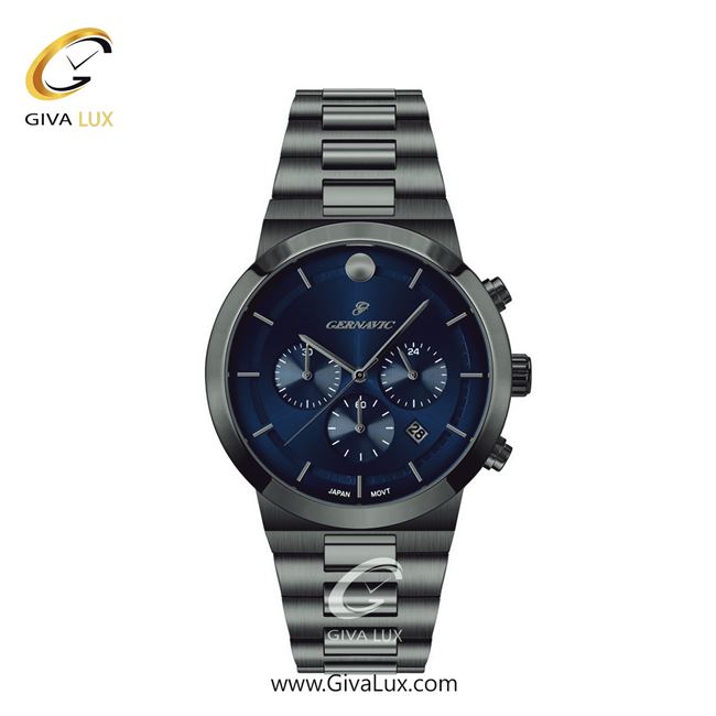 ساعت مچی اورجینال زنانه گرناویک سه موتوره کرنوگراف طوسی | طوسی| سرمه ای| کد رفرنس G466