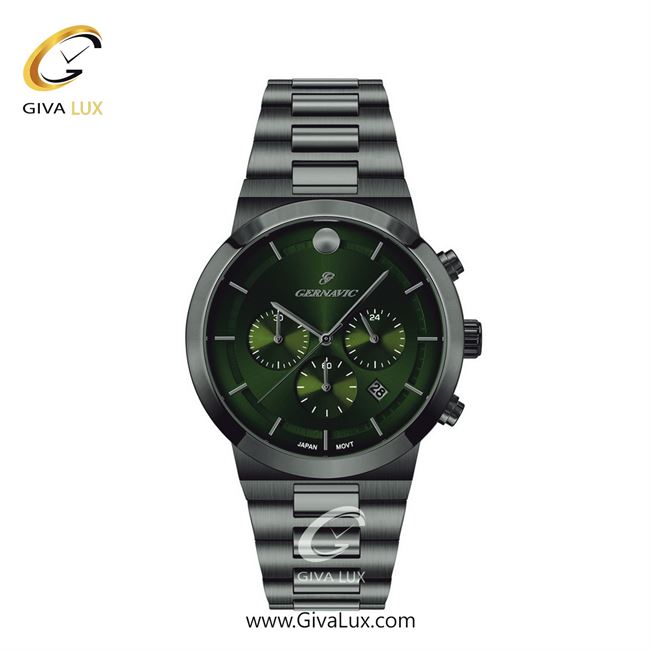 ساعت مچی اورجینال زنانه گرناویک سه موتوره کرنوگراف طوسی | طوسی| سبز| کد رفرنس G466