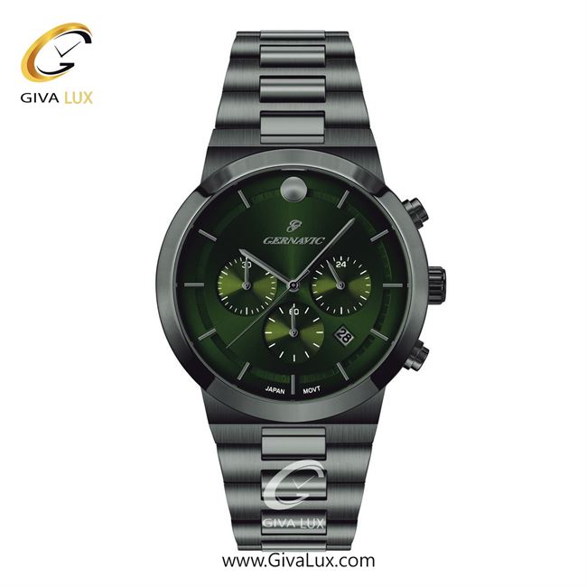 ساعت مچی اورجینال مردانه گرناویک سه موتوره کرنوگراف طوسی | طوسی| سبز| کد رفرنس G466