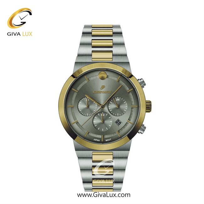 ساعت مچی اورجینال زنانه گرناویک سه موتوره کرنوگراف نقره ای-طلایی | طلایی-نقره ای| دودی| کد رفرنس G466