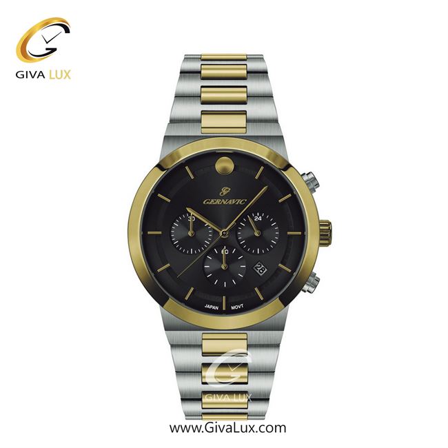 ساعت مچی اورجینال زنانه گرناویک سه موتوره کرنوگراف طلایی-نقره ای | نقره ای-طلایی| مشکی| کد رفرنس G466