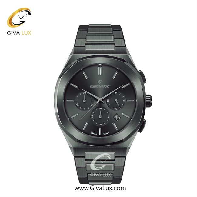 ساعت مچی اورجینال زنانه گرناویک سه موتوره کرنوگراف طوسی | طوسی| دودی| کد رفرنس G468