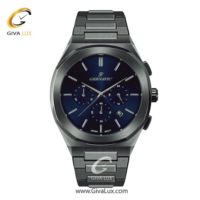 ساعت مچی اورجینال مردانه گرناویک سه موتوره کرنوگراف طوسی | طوسی| سرمه ای| کد رفرنس G468