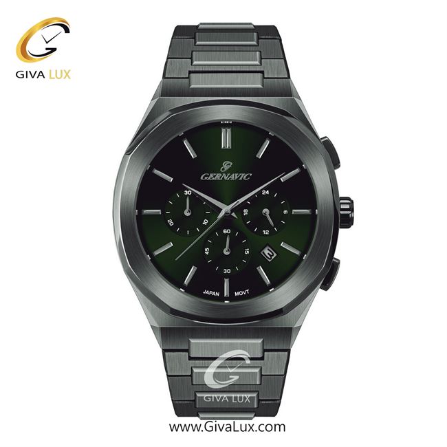ساعت مچی اورجینال مردانه گرناویک سه موتوره کرنوگراف طوسی | طوسی| سبز| کد رفرنس G468