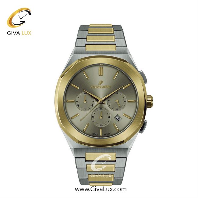 ساعت مچی اورجینال زنانه گرناویک سه موتوره کرنوگراف طلایی-نقره ای | نقره ای-طلایی| دودی| کد رفرنس G468