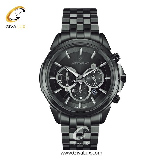 ساعت مچی اورجینال مردانه گرناویک سه موتوره کرنوگراف طوسی | طوسی| دودی| کد رفرنس G470