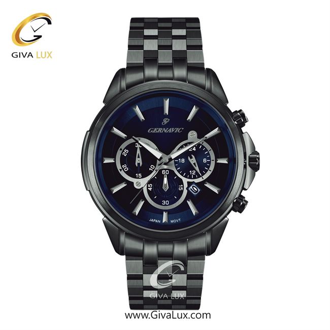 ساعت مچی اورجینال مردانه گرناویک سه موتوره کرنوگراف طوسی | طوسی| سرمه ای| کد رفرنس G470